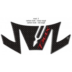 3D STICK PROTECTION TAIL YAMAHA T-MAX 530 2017-2019 CARBON RED LOGO