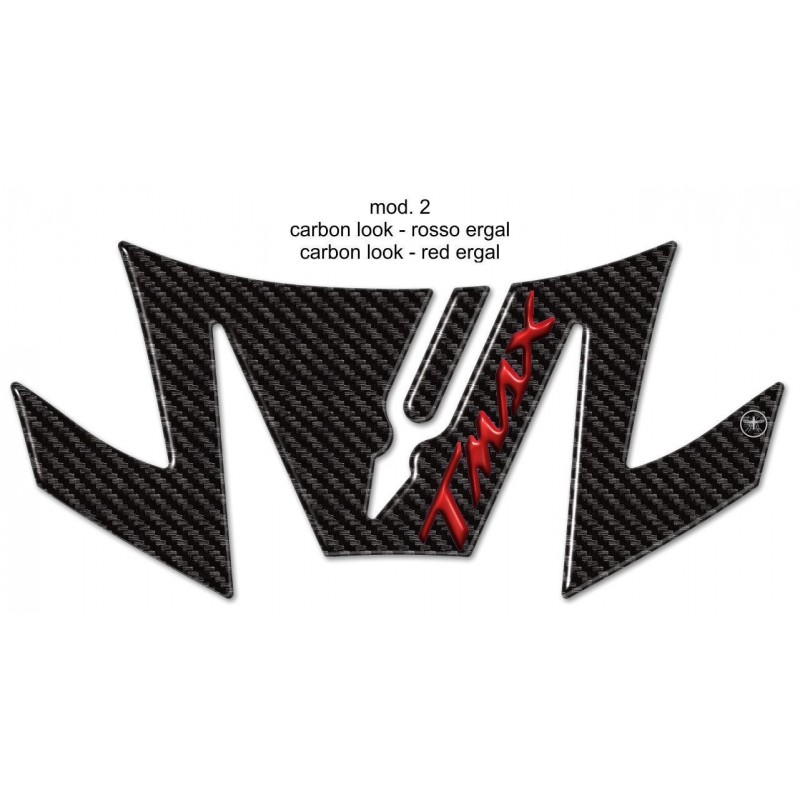 PROTECCIÓN DE COLA 3D STICKER YAMAHA T-MAX 530 2017-2019 RED CARBON LOGO