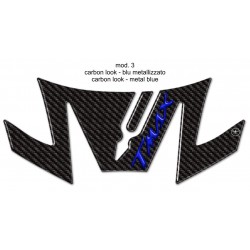 3D STICK PROTECTION TAIL YAMAHA T-MAX 530 2017-2019 CARBON LOGO BLUE