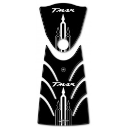 3D STICKERS PROTECTION TUNNEL, TANK TÜR YAMAHA T-MAX 500 2008-2011 SCHWARZWEISS