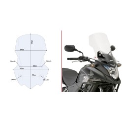 GIVI WINDSCREEN HONDA CB 500 X 2013-2018, TRANSPARENT