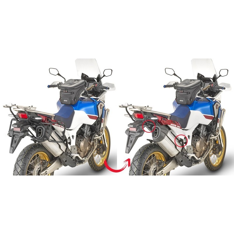 PORTAVALIGIE GIVI AD AGGANCIO RAPIDO PER VALIGIE MONOKEY HONDA AFRICA TWIN 1000 2018-2019