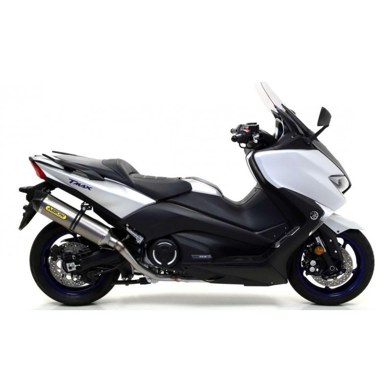 IMPIANTO DI SCARICO COMPLETO ARROW THUNDER YAMAHA T-MAX 530 2017-2019, TITANIO/CARBONIO, CATALIZZATO