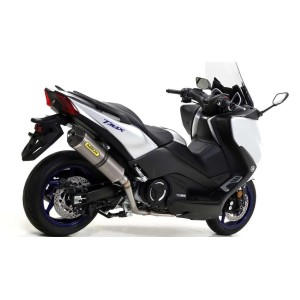 IMPIANTO DI SCARICO COMPLETO ARROW THUNDER YAMAHA T-MAX 530 2017-2019, TITANIO/CARBONIO, CATALIZZATO