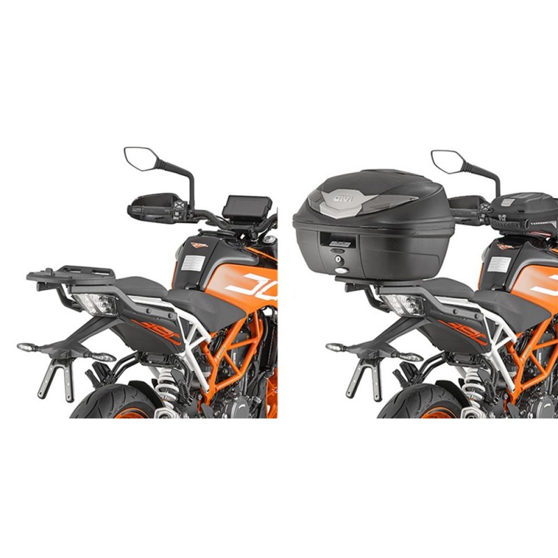 REAR ATTACHMENT GIVI FOR FIXING THE MONOLOCK TOP CASE KTM 390 DUKE 2017-2020