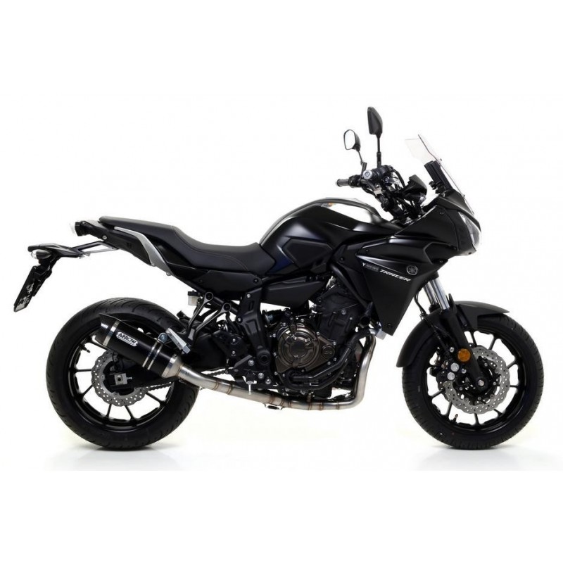 IMPIANTO DI SCARICO ALTO ARROW THUNDER YAMAHA TRACER 700 2016-2019, ALLUMINIO DARK/CARBONIO, DEKAT