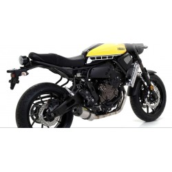 ARROW JET RACE FULL EXHAUST SYSTEM YAMAHA XSR 700 2016-2020, TITANIUM/CARBON, CATALYTIC