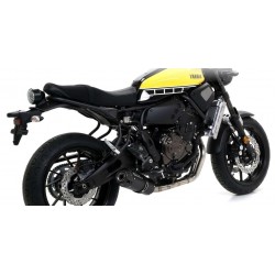 IMPIANTO DI SCARICO COMPLETO ARROW JET RACE YAMAHA XSR 700 2016-2020, ACCIAIO DARK/CARBONIO, CATALIZZATO 