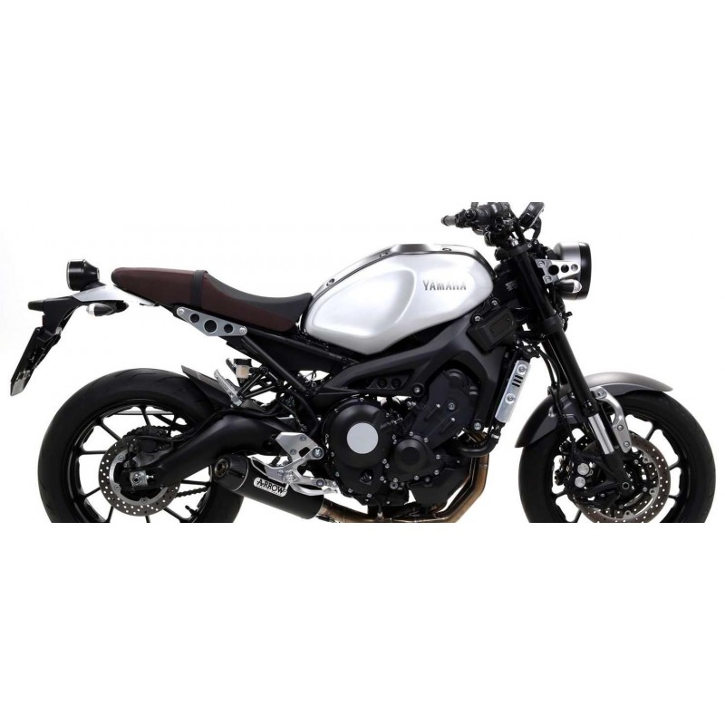 IMPIANTO DI SCARICO COMPLETO ARROW JET RACE YAMAHA XSR 900 2016-2020, ACCIAIO DARK/CARBONIO, CATALIZZATO 