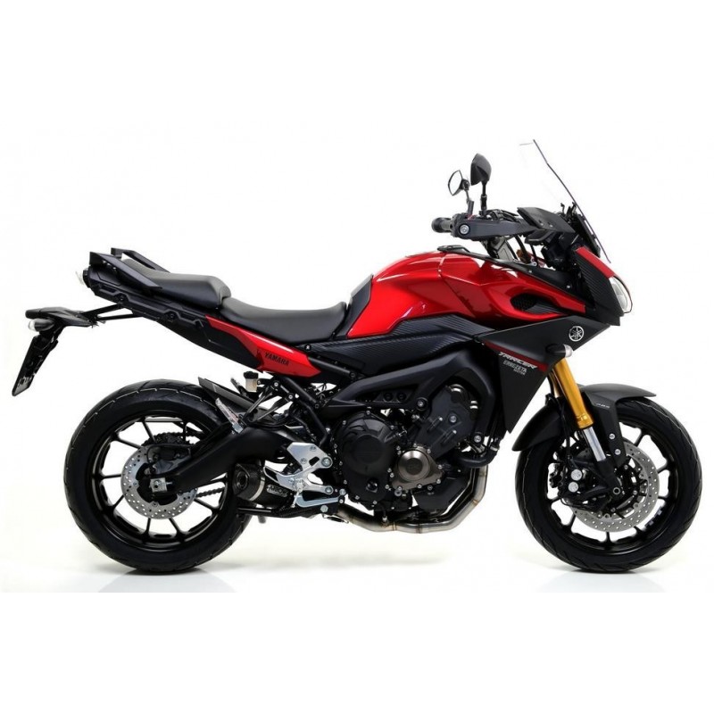 ARROW THUNDER FULL EXHAUST SYSTEM YAMAHA TRACER 900 GT 2018/2, DARK ALUMINUM/CARBON, CATALYTIC