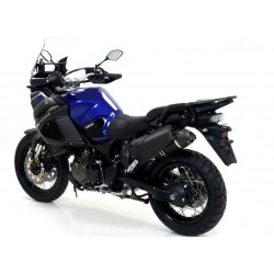 ARROW MAXI RACE-TECH EXHAUST YAMAHA XT 1200 Z SUPER TENERE 2010-2020, DARK ALUMINUM/CARBON, APPROVED