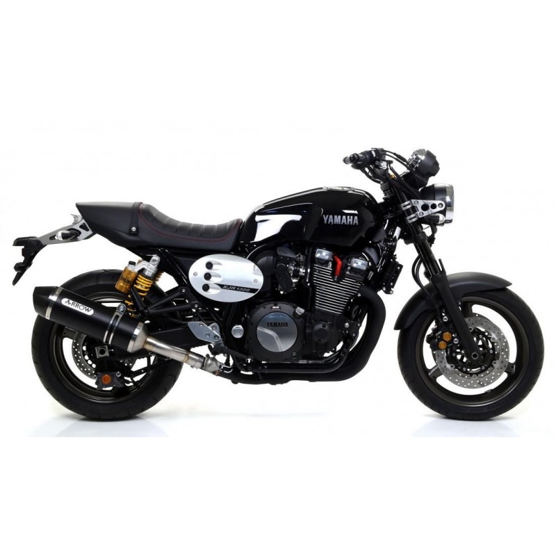TERMINALE ARROW RACE-TECH YAMAHA XJR 1300 2015-2018, ALLUMINIO DARK/CARBONIO, CATALIZZATO
