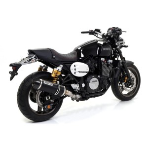 TERMINALE ARROW RACE-TECH YAMAHA XJR 1300 2015-2018, ALLUMINIO DARK/CARBONIO, CATALIZZATO
