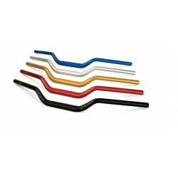 CONICAL HANDLEBAR DIAMETER 22/28.6 MM WITH MEDIUM BEND (HEIGHT 110 MM), BLACK