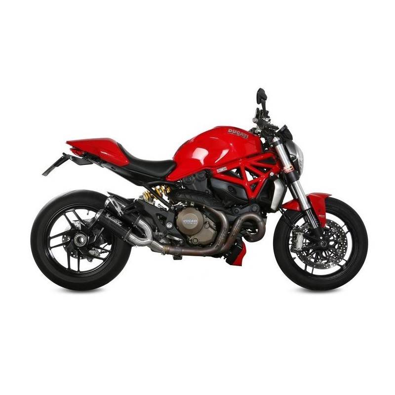 COPPIA TERMINALI MIVV MK3 DUCATI MONSTER 1200/S 2014-2016, NON OMOLOGATO CARBONIO