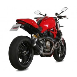 COPPIA TERMINALI MIVV MK3 DUCATI MONSTER 1200/S 2014-2016, NON OMOLOGATO CARBONIO