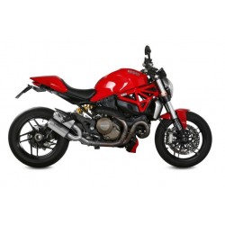 PAIR OF MIVV HEXAUST MK3 DUCATI MONSTER 1200/S 2017-2019, NOT APPROVED STEEL