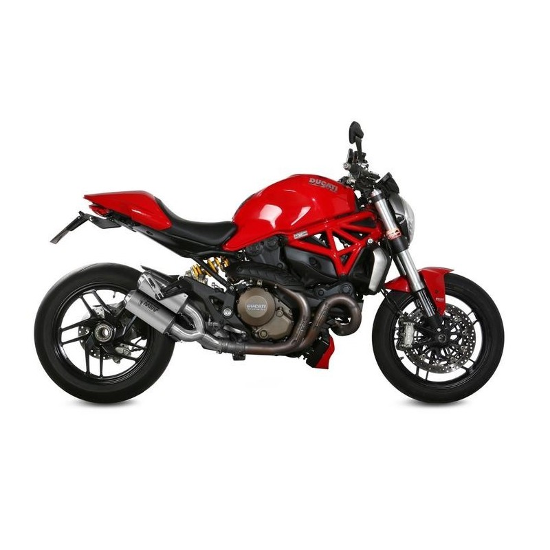 PAIR OF MIVV HEXAUST MK3 DUCATI MONSTER 1200/S 2017-2019, NOT APPROVED STEEL