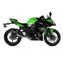 IMPIANTO DI SCARICO COMPLETO MIVV MK3 KAWASAKI NINJA 650 2017-2019, NON OMOLOGATO CARBONIO