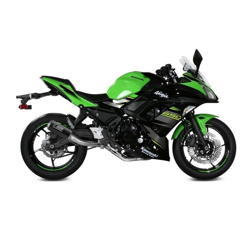 IMPIANTO DI SCARICO COMPLETO MIVV MK3 KAWASAKI NINJA 650 2017-2019, NON OMOLOGATO CARBONIO