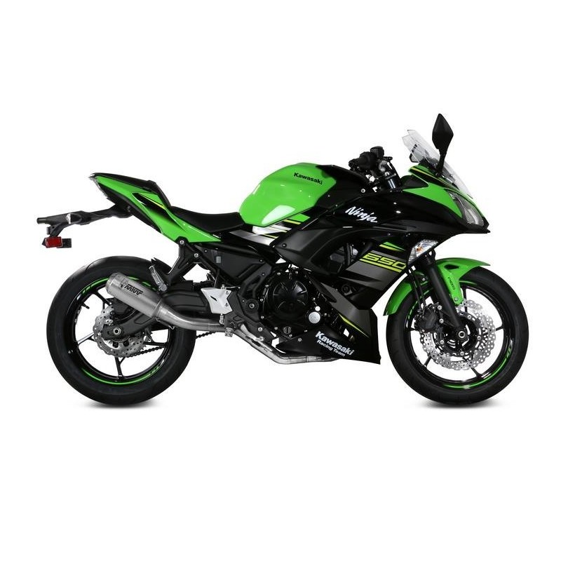 IMPIANTO DI SCARICO COMPLETO MIVV MK3 KAWASAKI NINJA 650 2017-2019, NON OMOLOGATO ACCIAIO