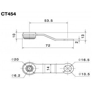 BRAKE FLUID TANK SUPPORT FOR RIZOMA TANKS (EXCEPT CODE CT015/CT017/CT115)