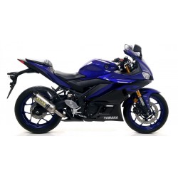 ARROW THUNDER EXHAUST YAMAHA YZF-R3 2019-2020, TITANIUM/CARBON, APPROVED