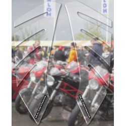 3D STICKERS SIDE PROTECTION TANK DUCATI MULTISTRADA 1260 ENDURO 2019-2021, TRANSPARENT