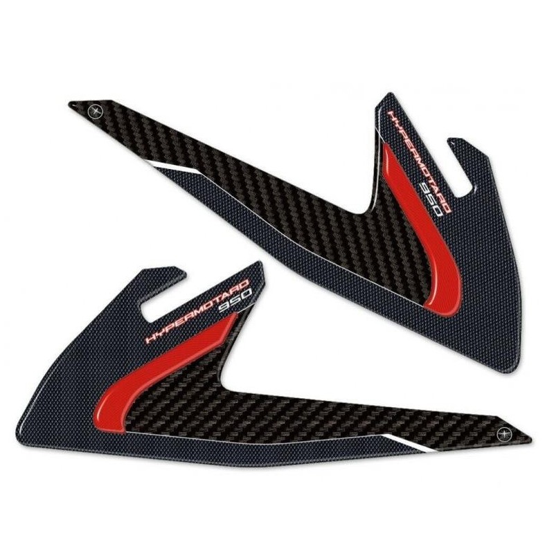 PEGATINAS 3D PROTECCIONES LATERALES DEPOSITO DUCATI HYPERMOTARD 950 2019-2020