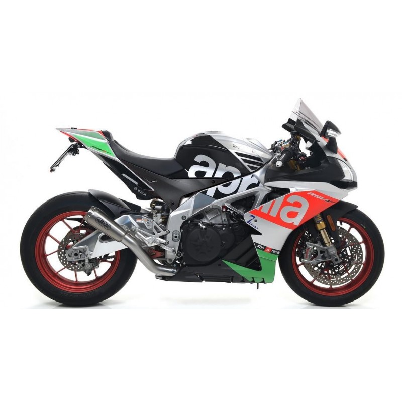 TERMINALE DI SCARICO ARROW PRO-RACE APRILIA RSV4 RR 2017-2018*, ACCIAIO, RACING