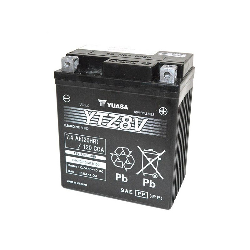 SEALED BATTERY PRE-CHARGED YUASA YTZ8-V HONDA CB 500 X 2019-2020