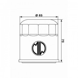 FILTRO DE ACEITE MEIWA 303 KAWASAKI Z 400 2019-2020