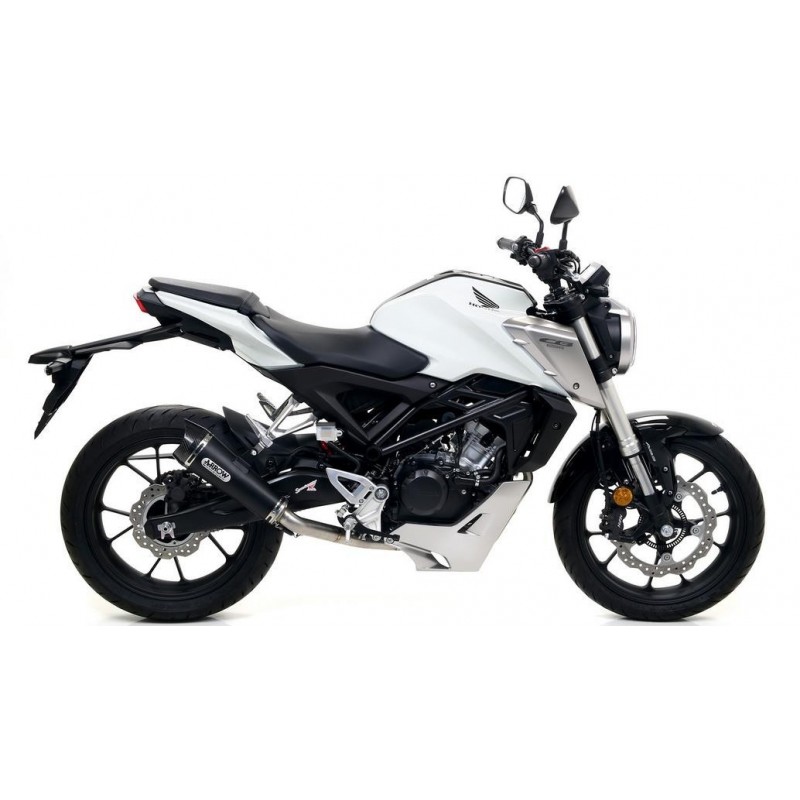 IMPIANTO DI SCARICO COMPLETO ARROW X-KONE HONDA CB 125 R 2018-2020, ACCIAIO DARK, CATALIZZATO