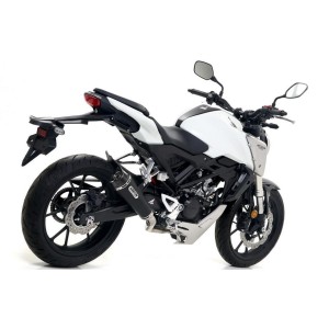 IMPIANTO DI SCARICO COMPLETO ARROW X-KONE HONDA CB 125 R 2018-2020, ACCIAIO DARK, CATALIZZATO