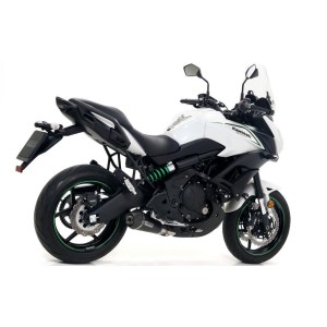 IMPIANTO DI SCARICO COMPLETO ARROW X-KONE KAWASAKI VERSYS 650 2017-2020*, ACCIAIO DARK/CARBONIO, DEKAT