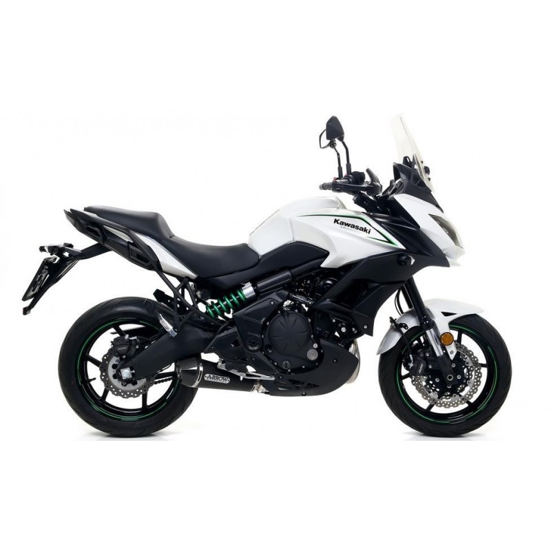 IMPIANTO DI SCARICO COMPLETO ARROW X-KONE KAWASAKI VERSYS 650 2017-2020*, ACCIAIO DARK/CARBONIO, CATALIZZATO 