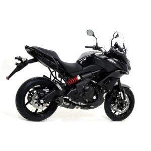 IMPIANTO DI SCARICO COMPLETO ARROW RACE-TECH KAWASAKI VERSYS 650 2017-2020*, ALLUMINIO DARK/CARBONIO, CATALIZZATO