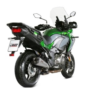 TERMINALE MIVV DELTA RACE KAWASAKI VERSYS 1000 2019-2020, OMOLOGATO ACCIAIO/CARBONIO