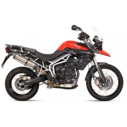 EXHAUST MIVV SUONO TRIUMPH TIGER 800 2011-2014, APPROVED STEEL/CARBON