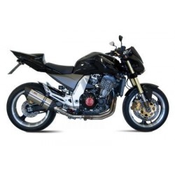 COPPIA TERMINALI MIVV SUONO PER KAWASAKI Z 1000 2003-2006, OMOLOGATI ACCIAIO/CARBONIO