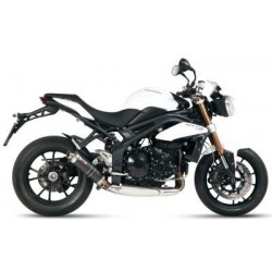 TERMINALE MIVV GP PER TRIUMPH SPEED TRIPLE 1050 2011-2015, OMOLOGATO CARBONIO PASSAGGIO BASSO