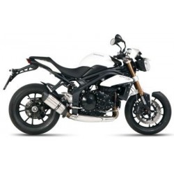 TERMINALE MIVV SUONO TRIUMPH SPEED TRIPLE 1050 2011-2015, OMOLOGATO ACCIAIO/CARBONIO PASSAGGIO BASSO