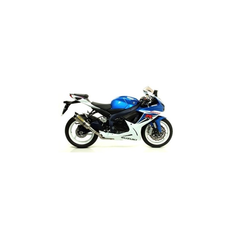 TERMINALE ARROW THUNDER SUZUKI GSX-R 600 2011-2016, TITANIO/CARBONIO, OMOLOGATO