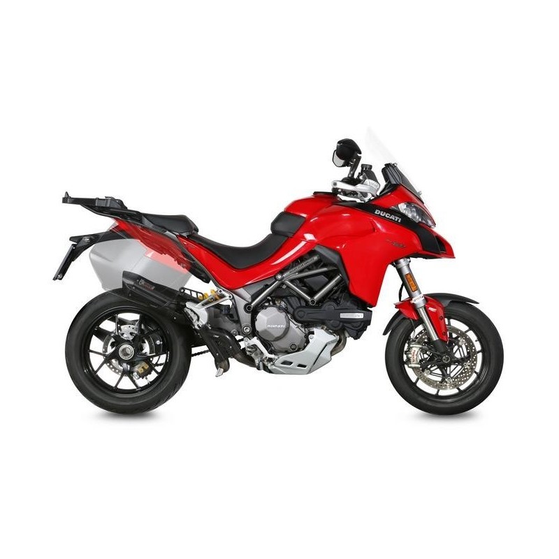 EXHAUST MIVV SUONO PER IN STEEL DUCATI MULTISTRADA 1260 2018-2020, NOT APPROVED BLACK/CARBON