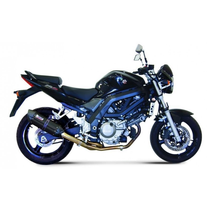 TERMINALE MIVV SUONO IN ACCIAIO SUZUKI SV 650 2004-2009, DEKAT BLACK/CARBONIO