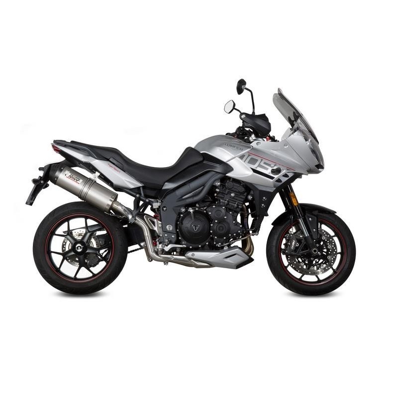 TERMINALE MIVV OVALE TRIUMPH TIGER SPORT 1050 2017-2020*, OMOLOGATO TITANIO/CARBONIO