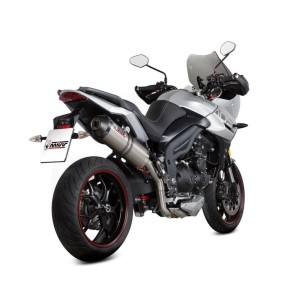 TERMINALE MIVV OVALE TRIUMPH TIGER SPORT 1050 2017-2020*, OMOLOGATO TITANIO/CARBONIO