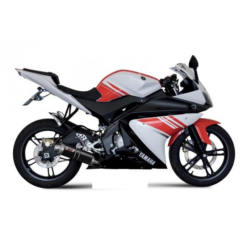 IMPIANTO DI SCARICO COMPLETO MIVV GP YAMAHA YZF-R 125 2008-2013, DEKAT BLACK