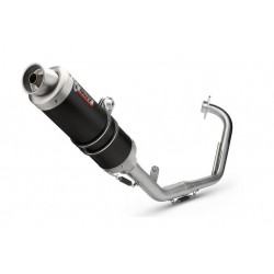 COMPLETE EXHAUST SYSTEM MIVV GP FOR YAMAHA YZF-R 125 2008-2013, DEKAT BLACK