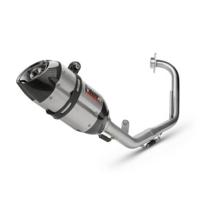 IMPIANTO DI SCARICO COMPLETO MIVV SUONO YAMAHA YZF-R 125 2008-2013, DEKAT ACCIAIO/CARBONIO